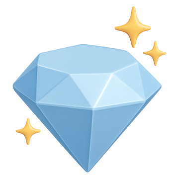 3D diamond icon