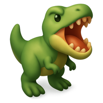 3D dino icon