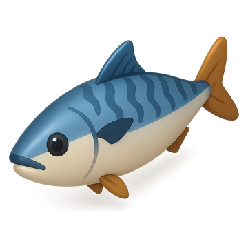 3D fish icon