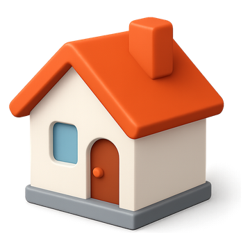 3D house icon